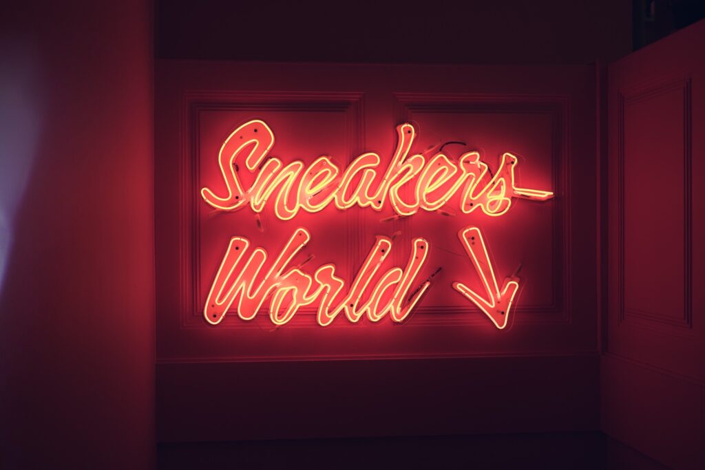 Sneakers World Neon Sign